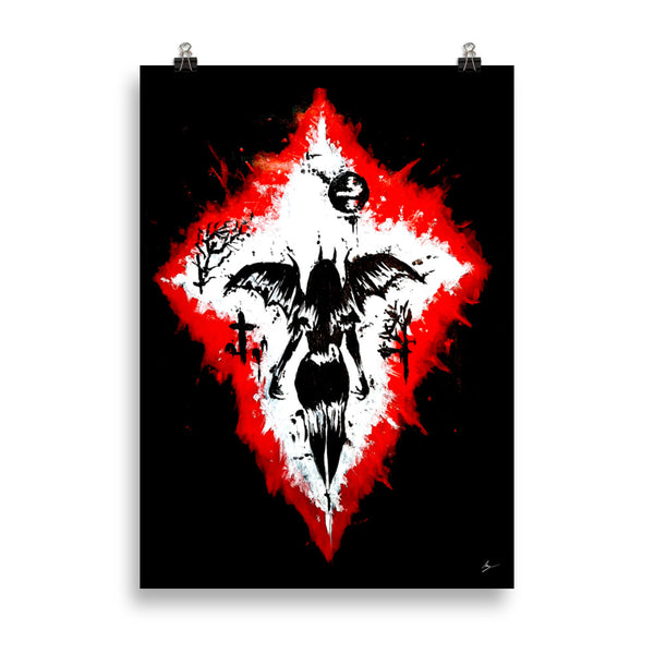 Her devilish power. Home décor - Poster wall art.