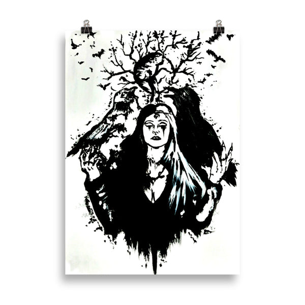 Life and death of the ravens. Home decor - Poster wall art.