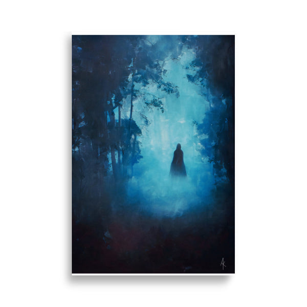 Lady of the night. Art print. Poster
