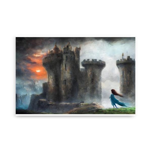 The brave princess. Art print