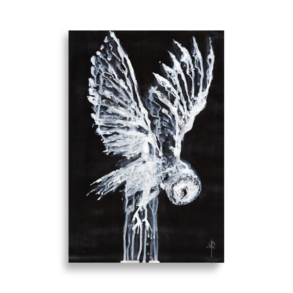 The Haunted Owl Version II. Art print.