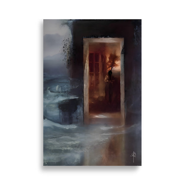 Oil Painting. The Porte. Painting. Art print. original artwork. Gothic Home décor. Digital art.