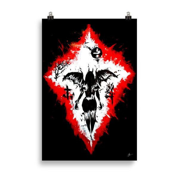 Her devilish power. Home décor - Poster wall art.