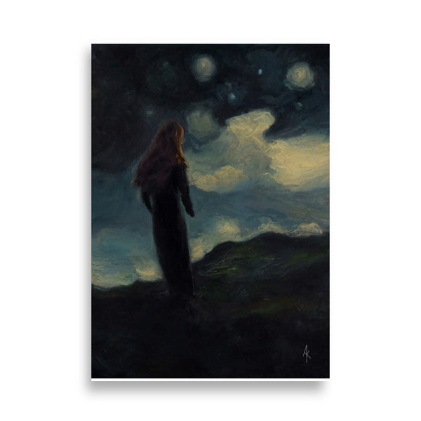 Lady Lost. Art print.