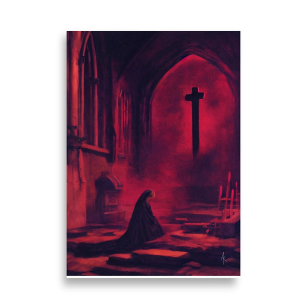 Forgive me father. Art print