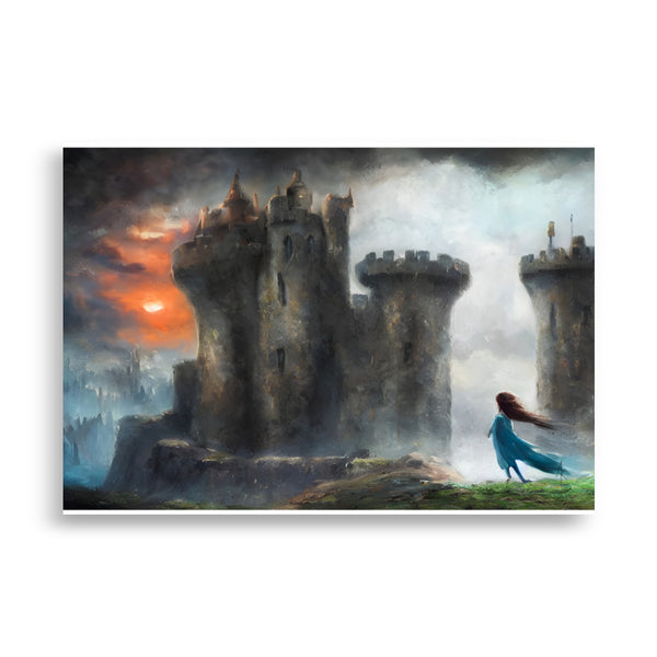 The brave princess. Art print