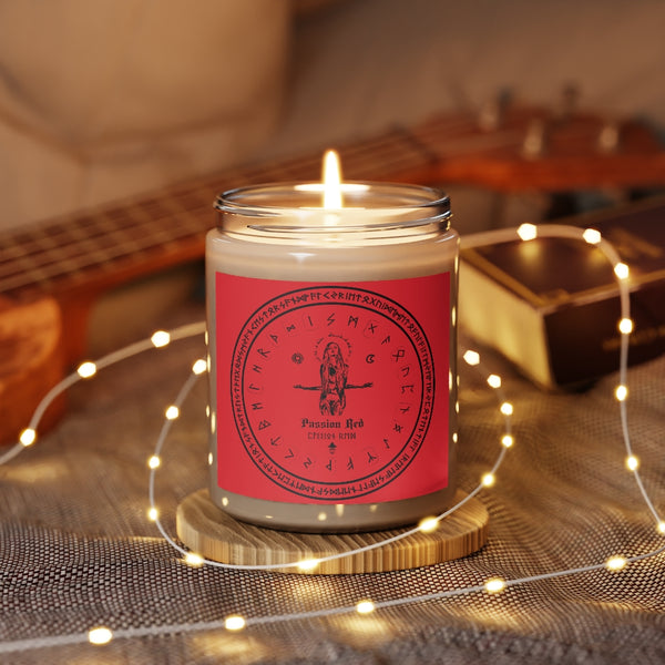 Spell Candle - Passion Red - Aromatherapy Spell craft Candles, 9oz. Witchcraft. ritual. Dark magic.