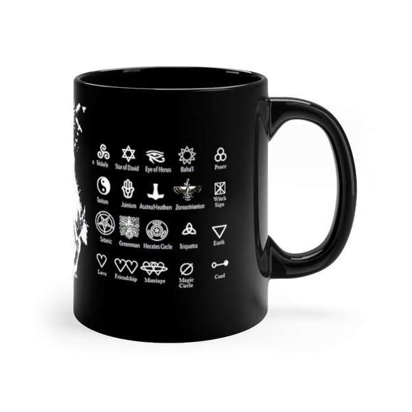 Life and death of the raven -  11oz Black Mug.