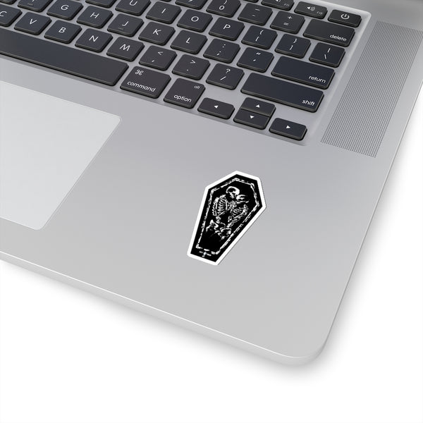 Kiss and hold me forever in black - Kiss-Cut Stickers