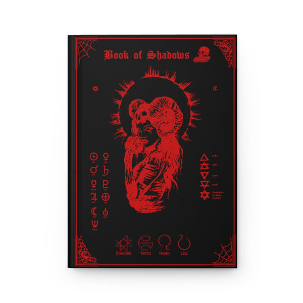 Book of shadows - Hardcover Journal Matte. Her deadly desire. Blood Red edition