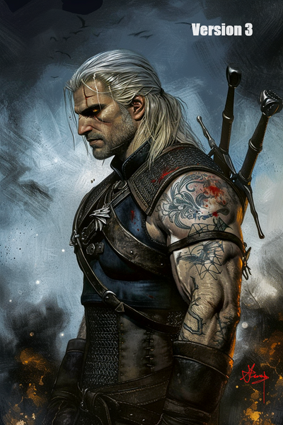 The Witcher - Geralt of Rivia. Fan art. Art print