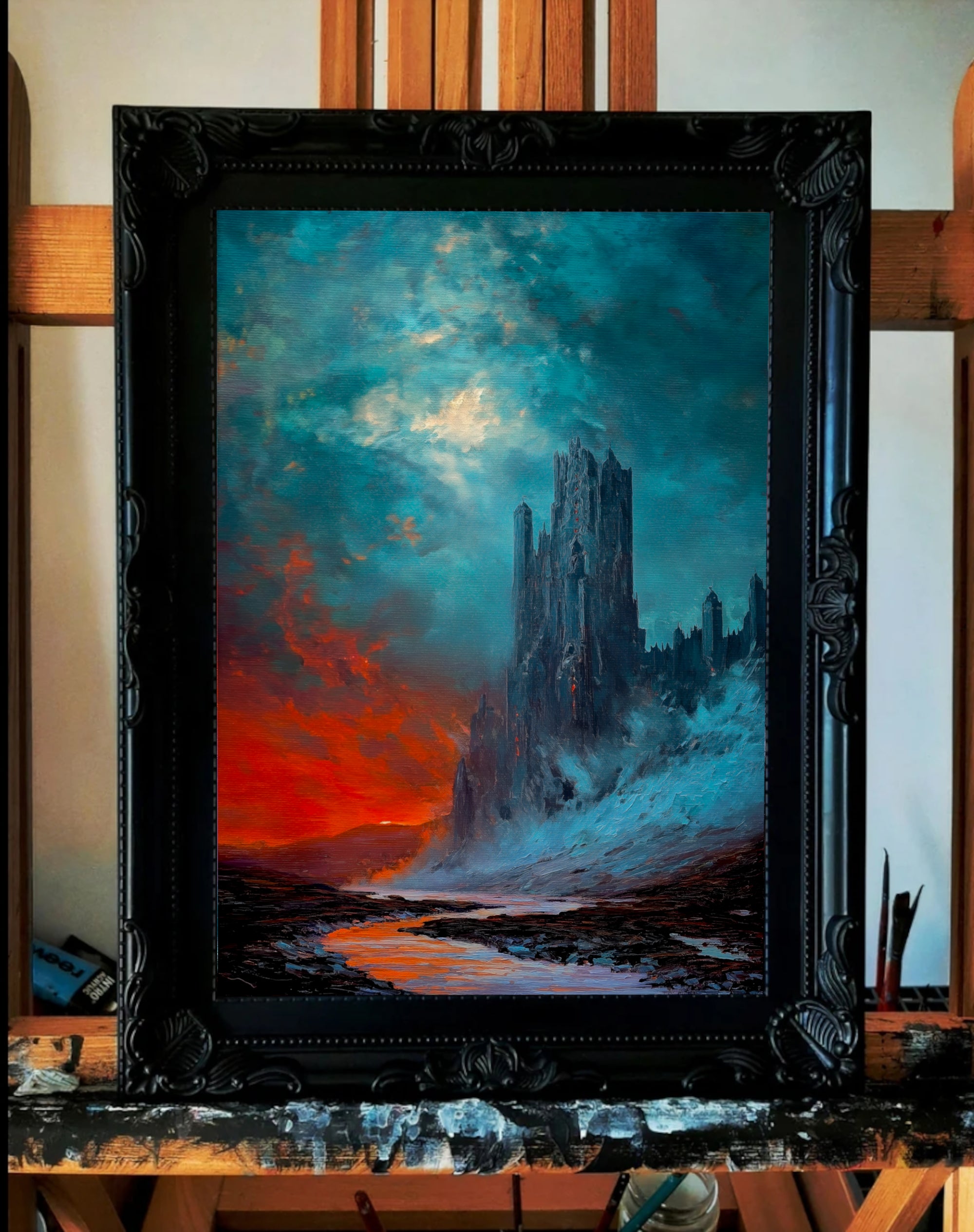 Between Flame and Ice. Art Print.
