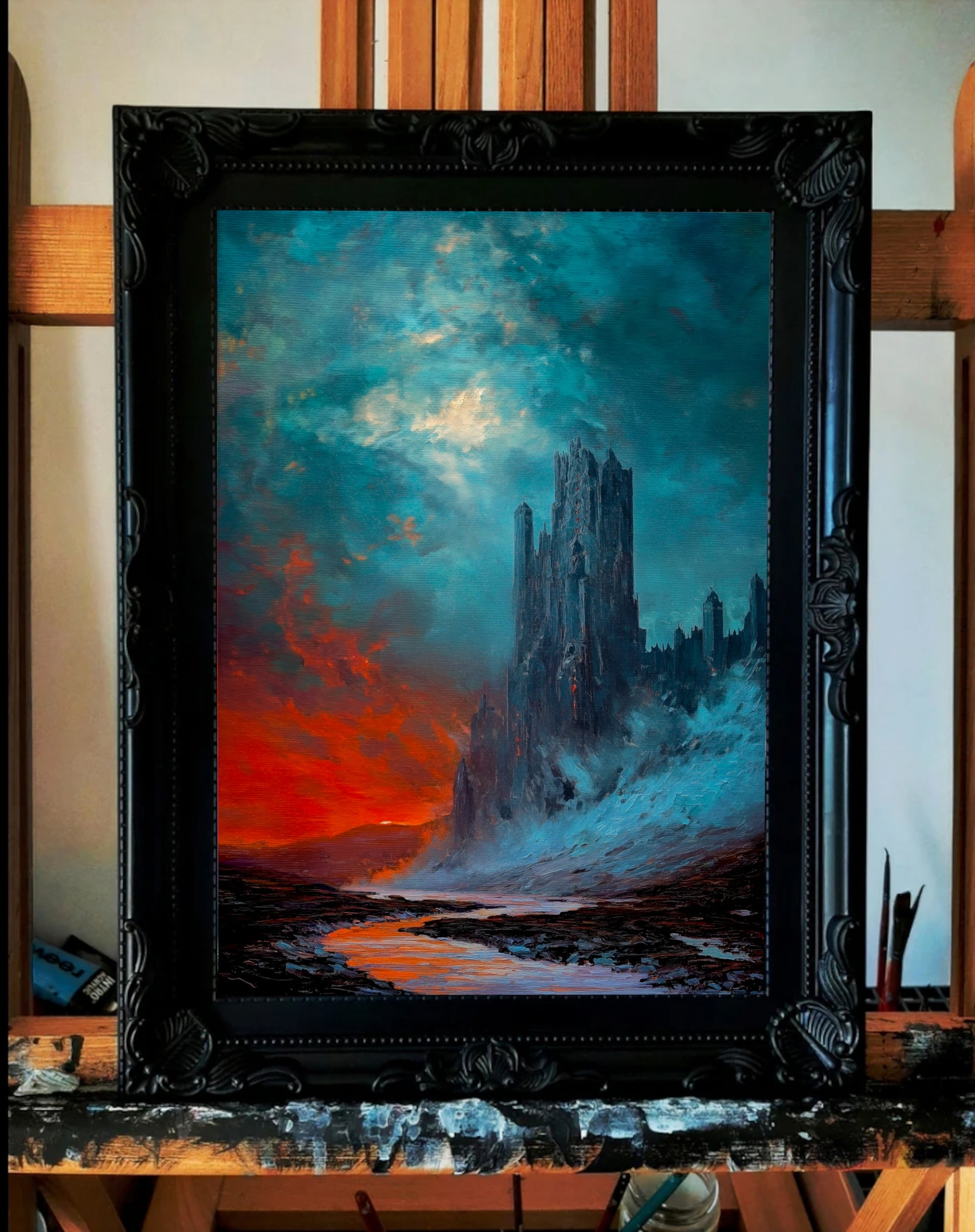 Between Flame and Ice. Art Print.