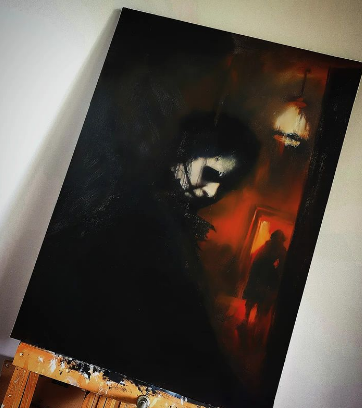 His darkest secrets. Art print