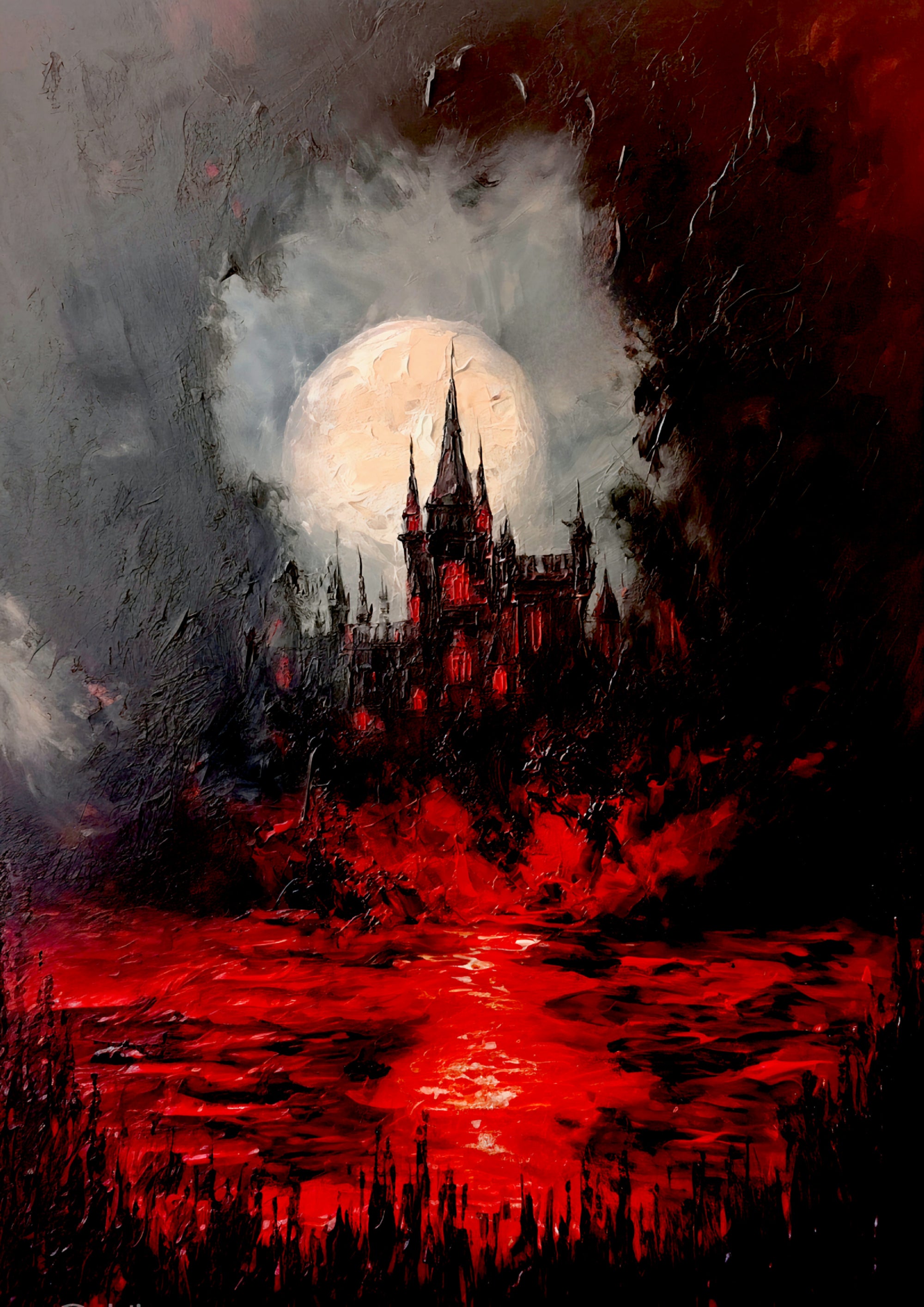 The void of darkness. Art Print. – alexkempart