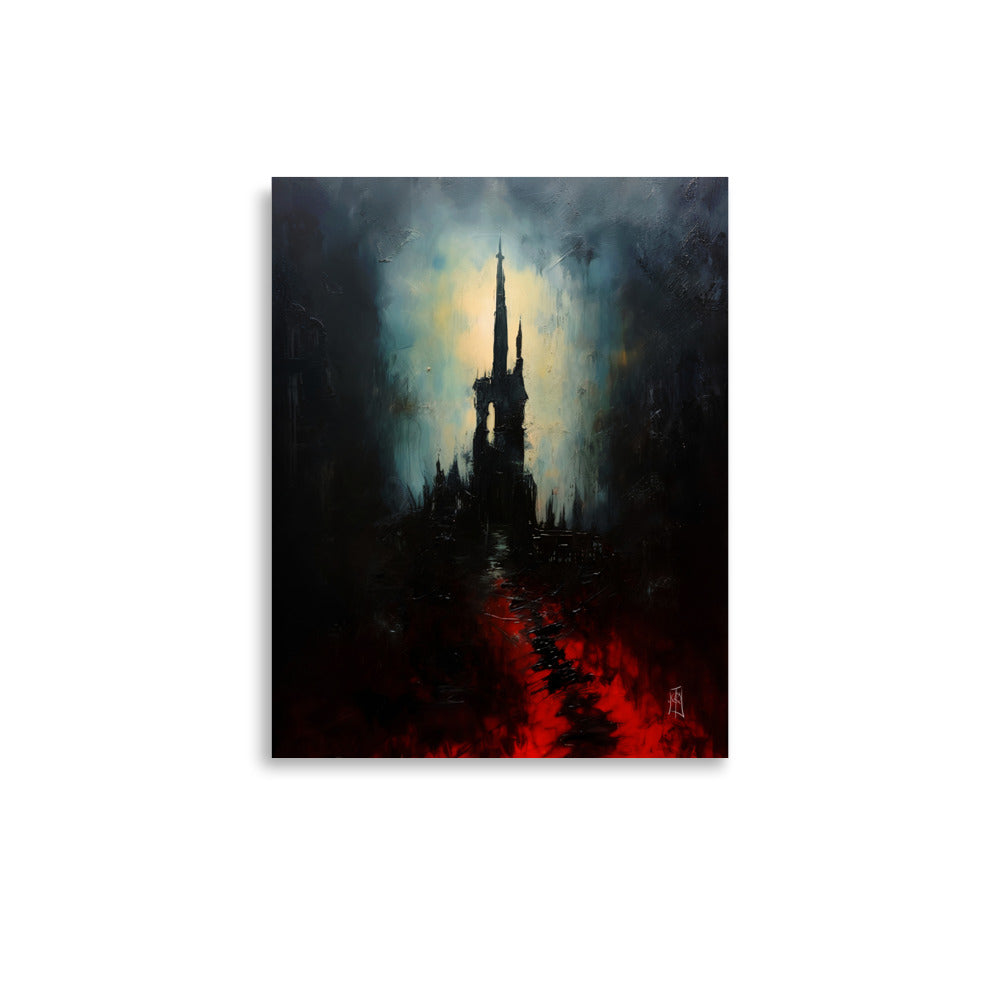 Oil Painting. The void of darkness VIII.