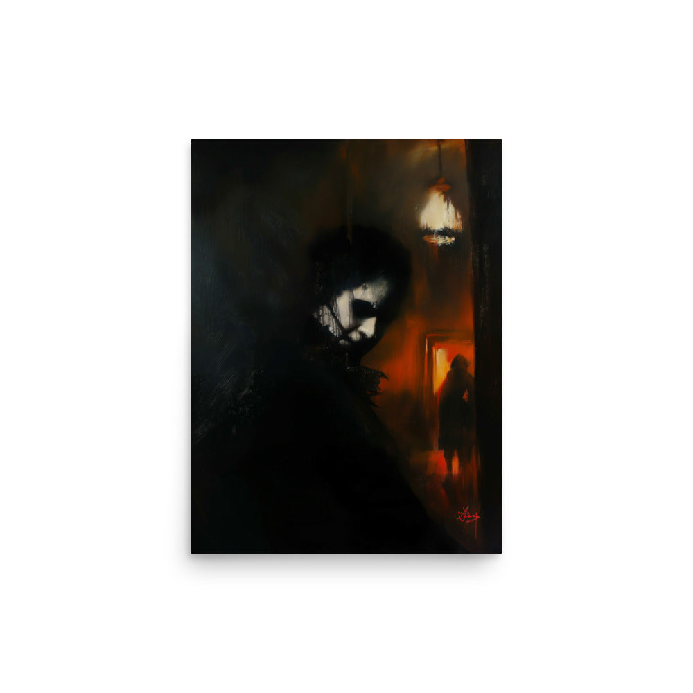His darkest secrets. Art print