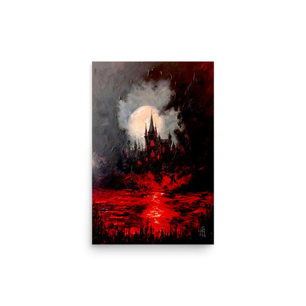 The void of darkness. Art print and poster. Artwork Gothic home decor