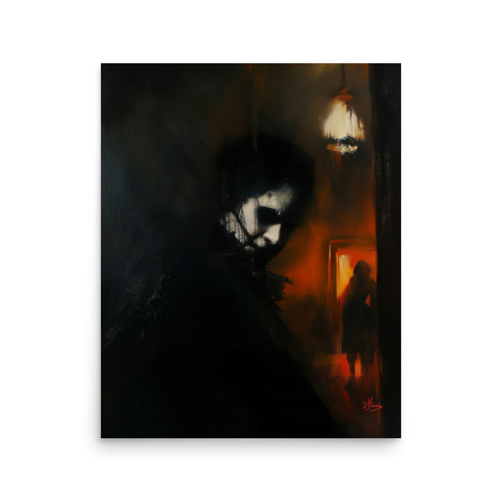 His darkest secrets. Art print