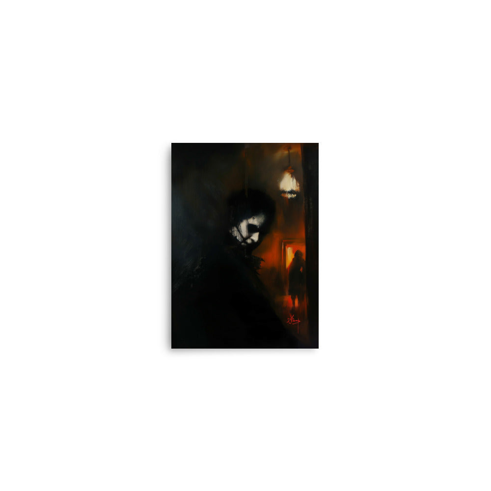 His darkest secrets. Art print