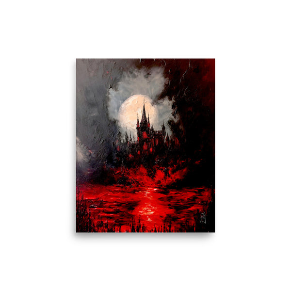 The void of darkness. Art print and poster. Artwork Gothic home decor