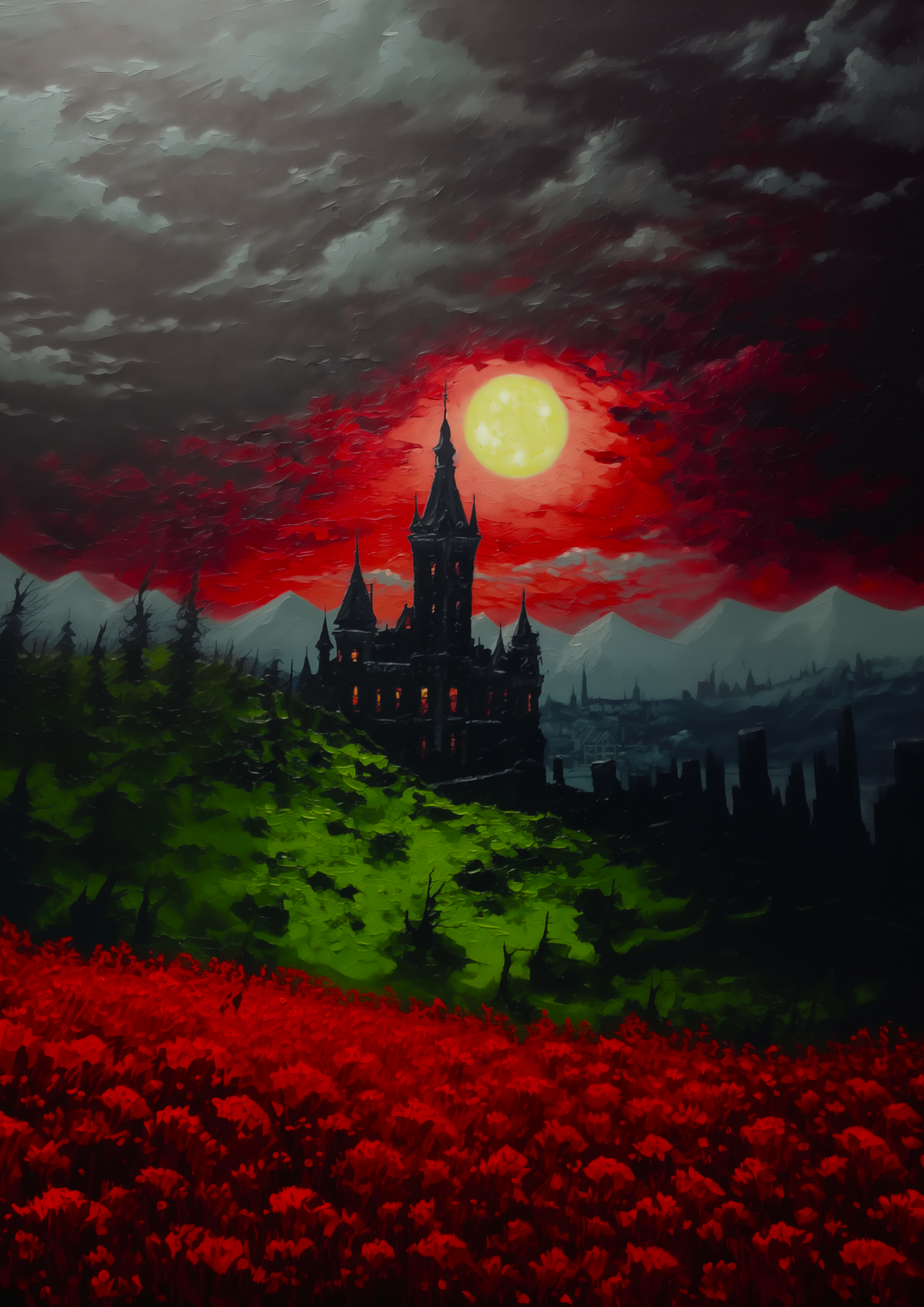 Castle of the Eternal Bloom. Art Print.