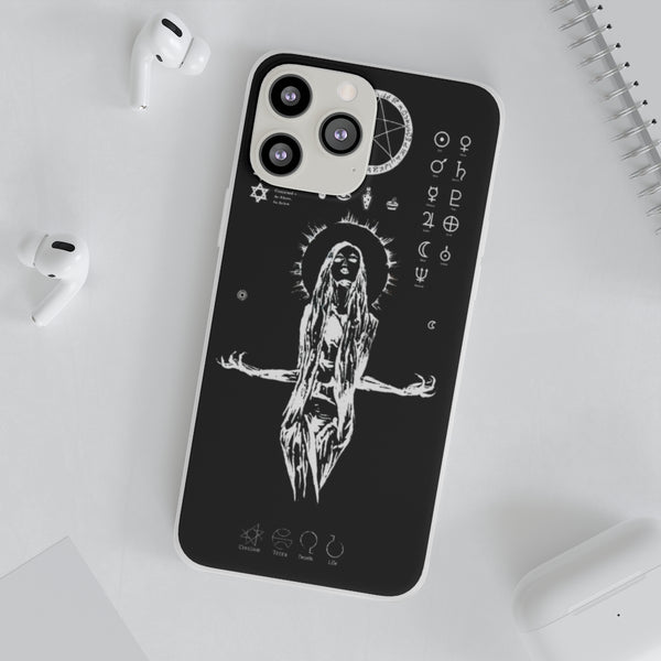 Flexi Cases - Her divine power. Black version. mobile phone case, iPhone case, Samsung case, mobile accessory.