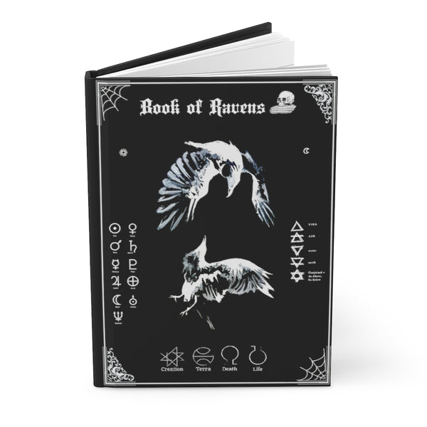 Book of Ravens - Hardcover Journal Matte. Gothic spell book - Journal