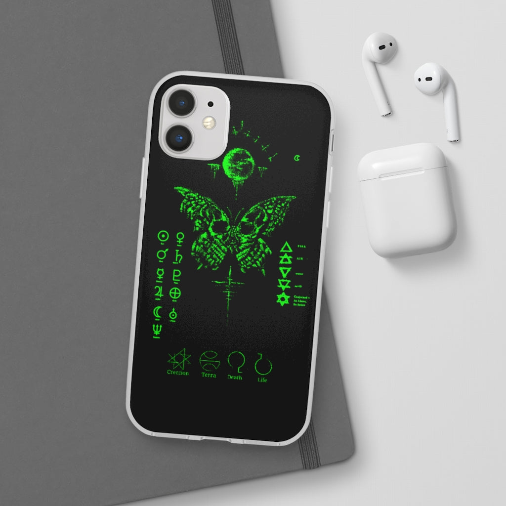 Flexi Cases - The deathly butterfly. mobile phone case, iPhone case, Samsung case, mobile accessory.