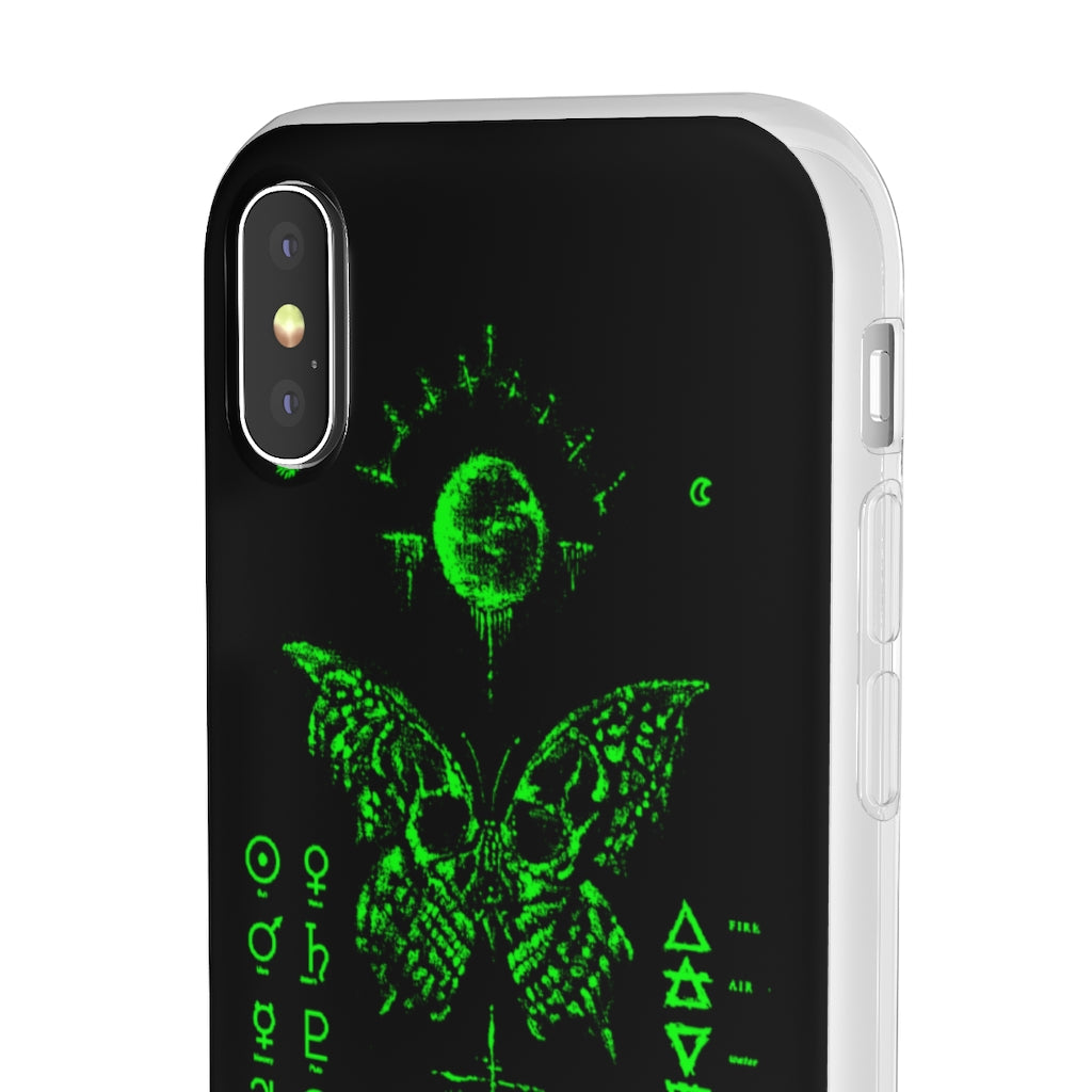 Flexi Cases - The deathly butterfly. mobile phone case, iPhone case, Samsung case, mobile accessory.