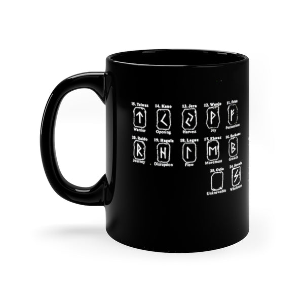 The Viking Runes mug - 11oz Black Mug