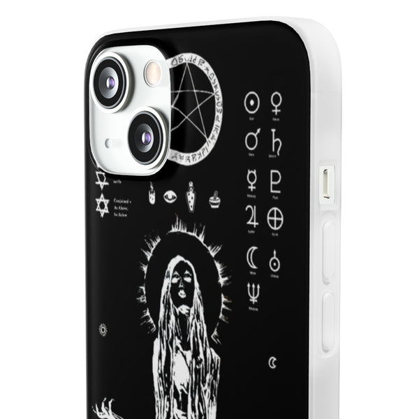 Flexi Cases - Her divine power. Black version. mobile phone case, iPhone case, Samsung case, mobile accessory.