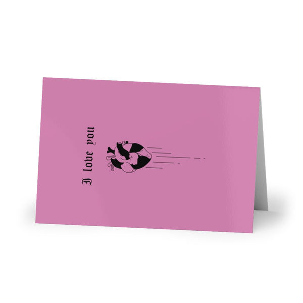 Copy of My love for you will never die. Greeting Cards (1 or 10-pcs). Pink version