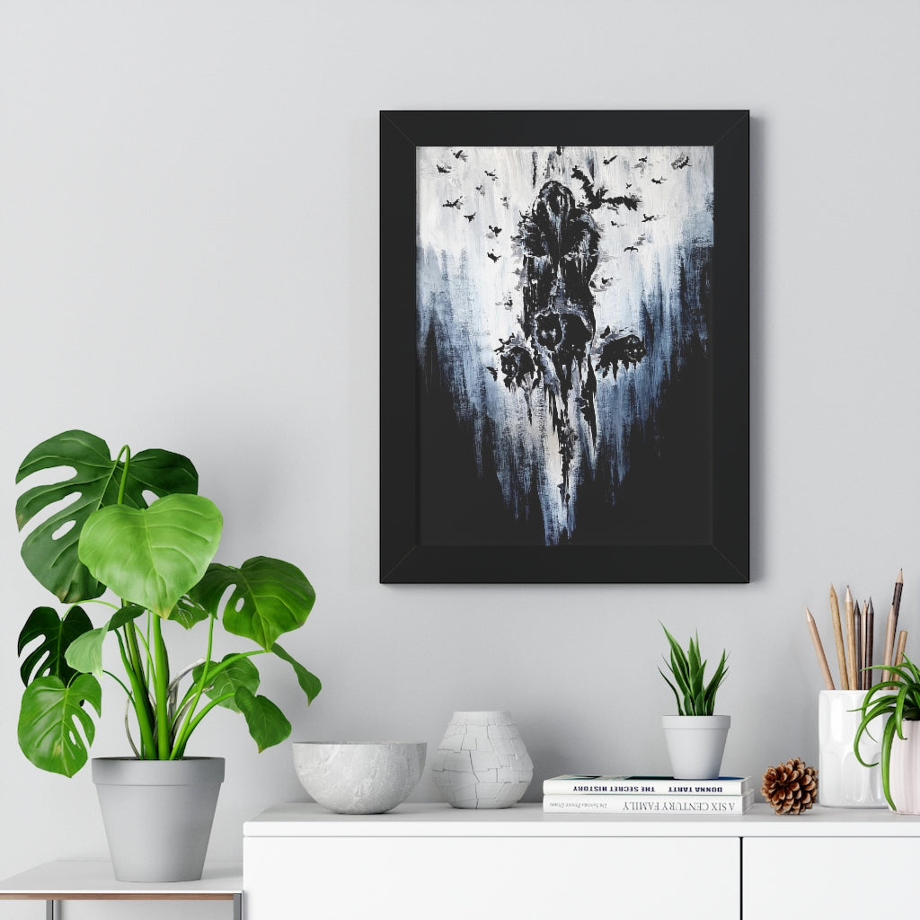 Framed Vertical Poster - Valhalla is calling you. Viking wall art, Odin Norse mythology.