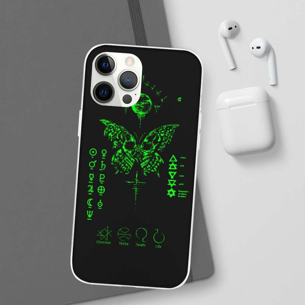 Flexi Cases - The deathly butterfly. mobile phone case, iPhone case, Samsung case, mobile accessory.