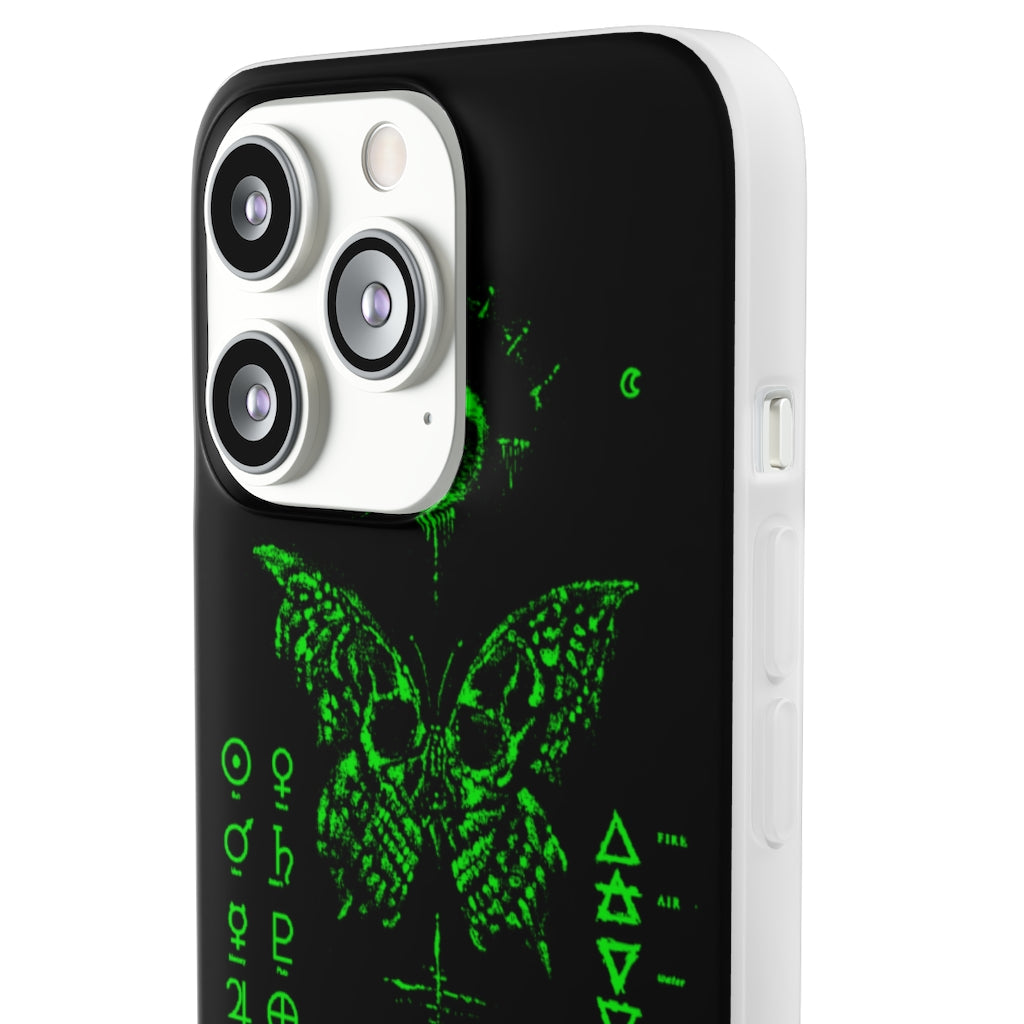 Flexi Cases - The deathly butterfly. mobile phone case, iPhone case, Samsung case, mobile accessory.
