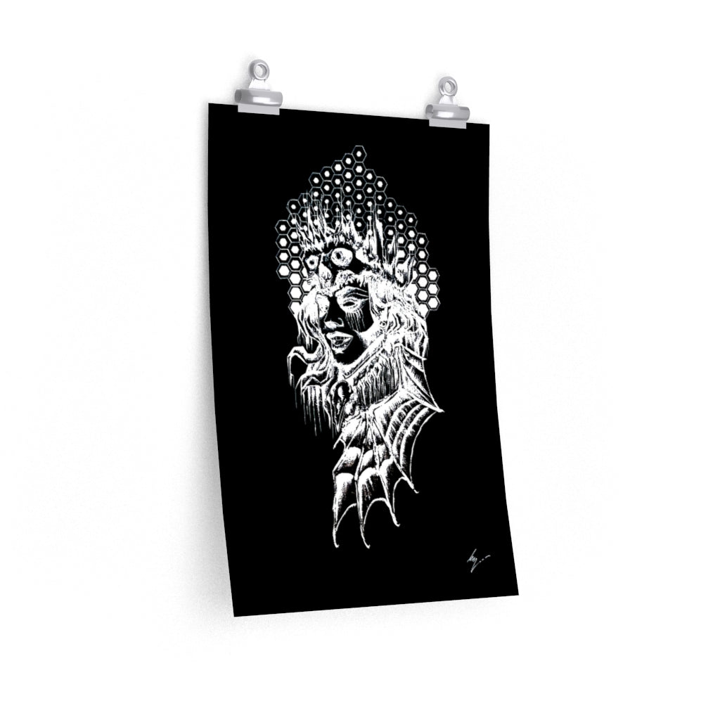 Copy of Lilith the supreme empress of Hell - Premium Matte vertical posters. Art Print, Wall Art, Gothic Home Decor.
