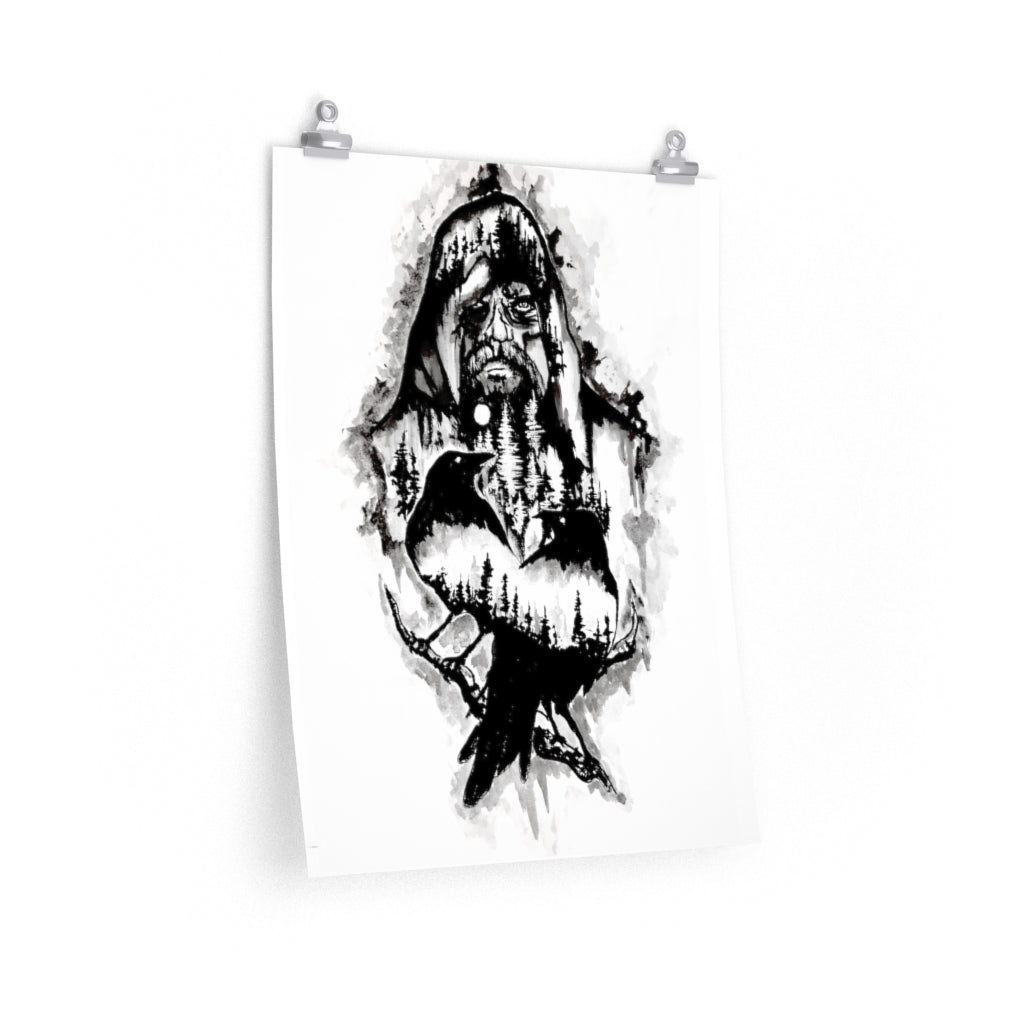 Odin calls you to Valhalla - Premium Matte vertical posters
