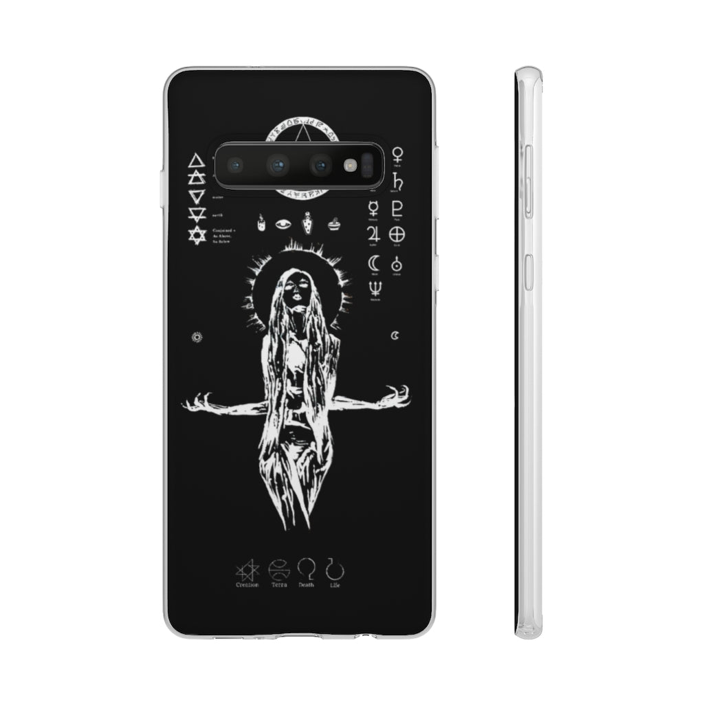 Flexi Cases - Her divine power. Black version. mobile phone case, iPhone case, Samsung case, mobile accessory.