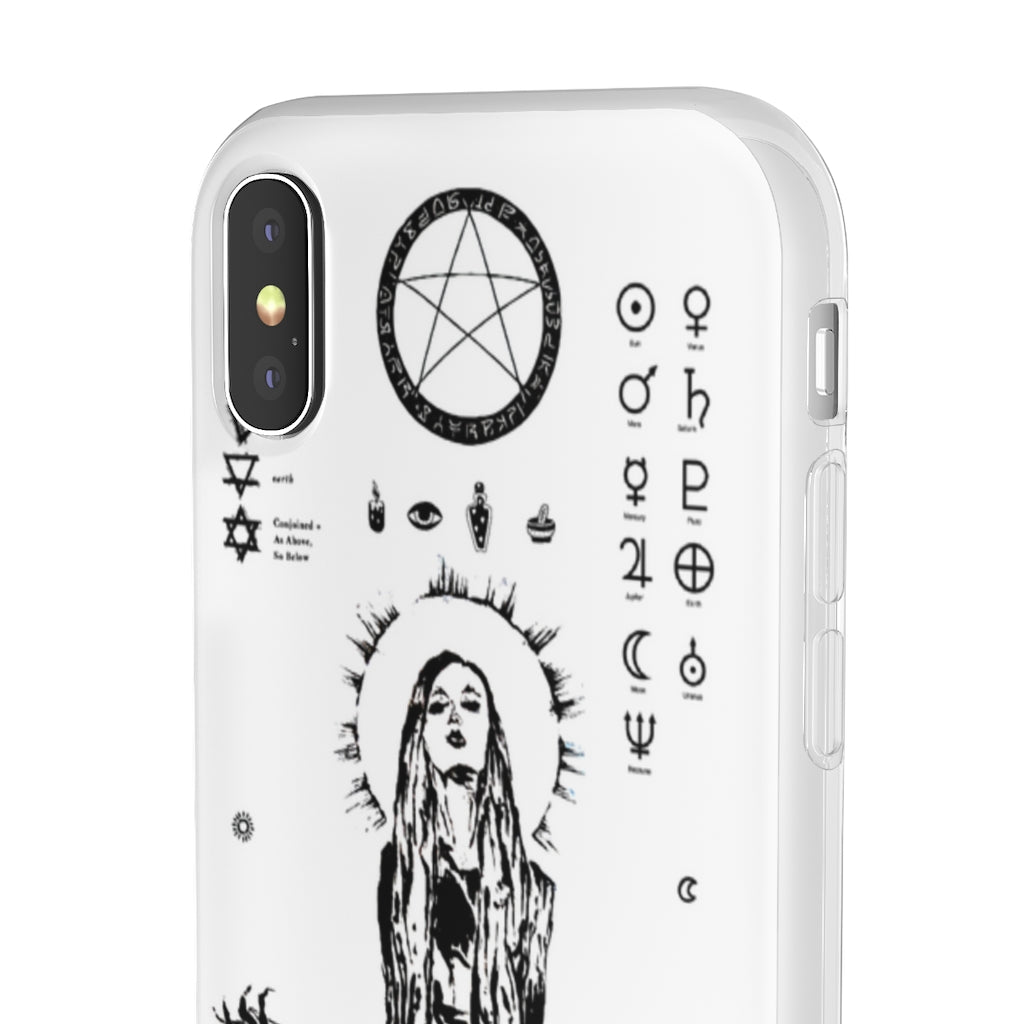 Flexi Cases - Her divine power. White version. mobile phone case, iPhone case, Samsung case, mobile accessory.