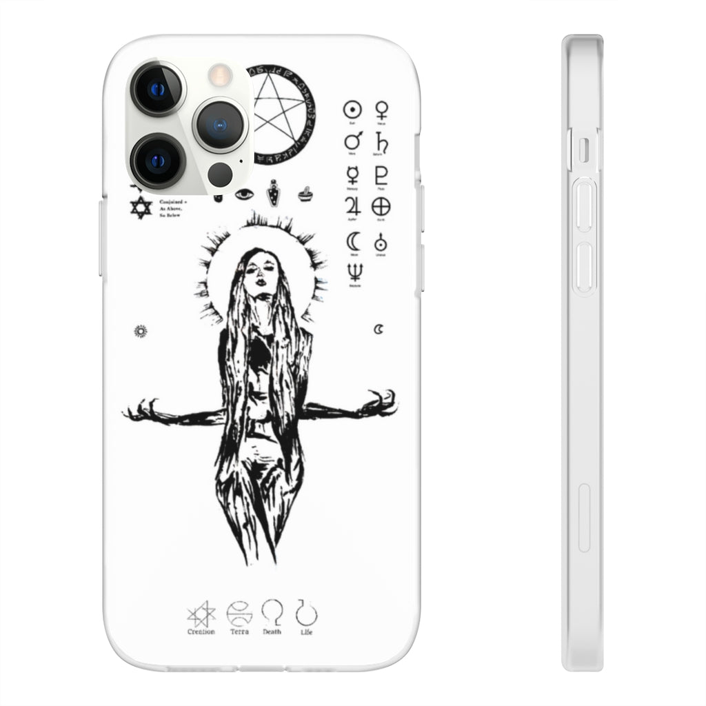 Flexi Cases - Her divine power. White version. mobile phone case, iPhone case, Samsung case, mobile accessory.