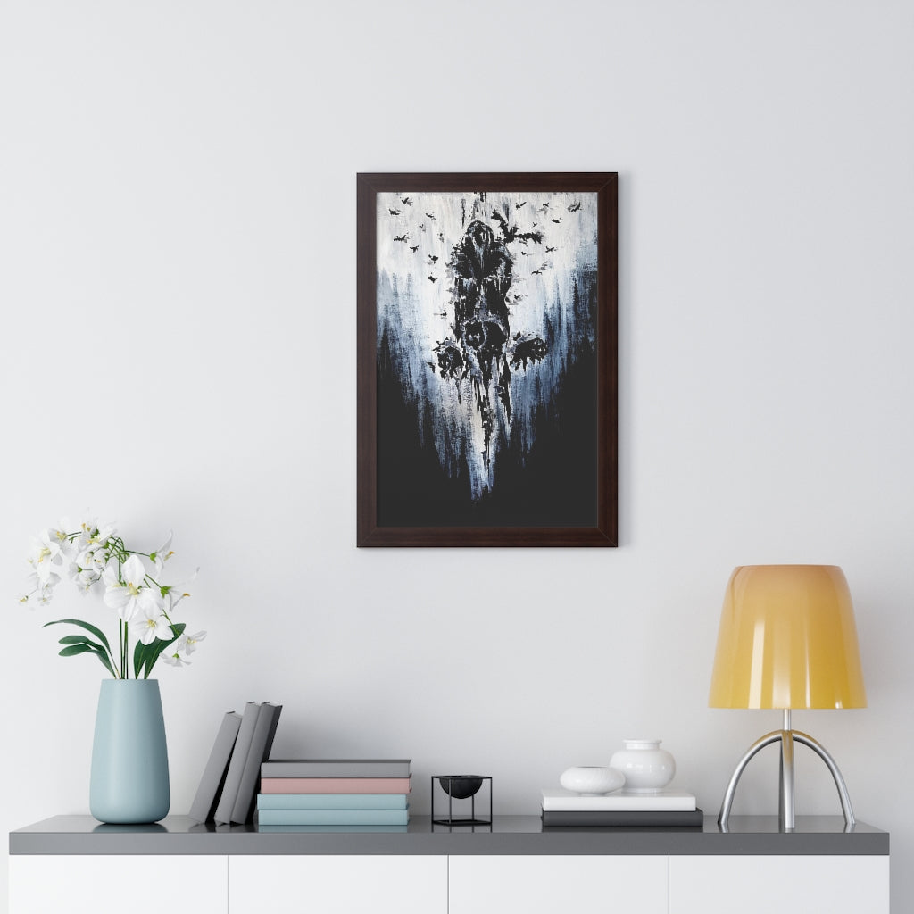 Framed Vertical Poster - Valhalla is calling you. Viking wall art, Odin Norse mythology.