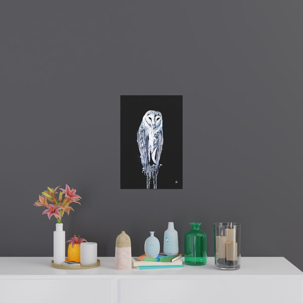Silent Owl - Fine Art Posters. Wall art. Painting. Artwork