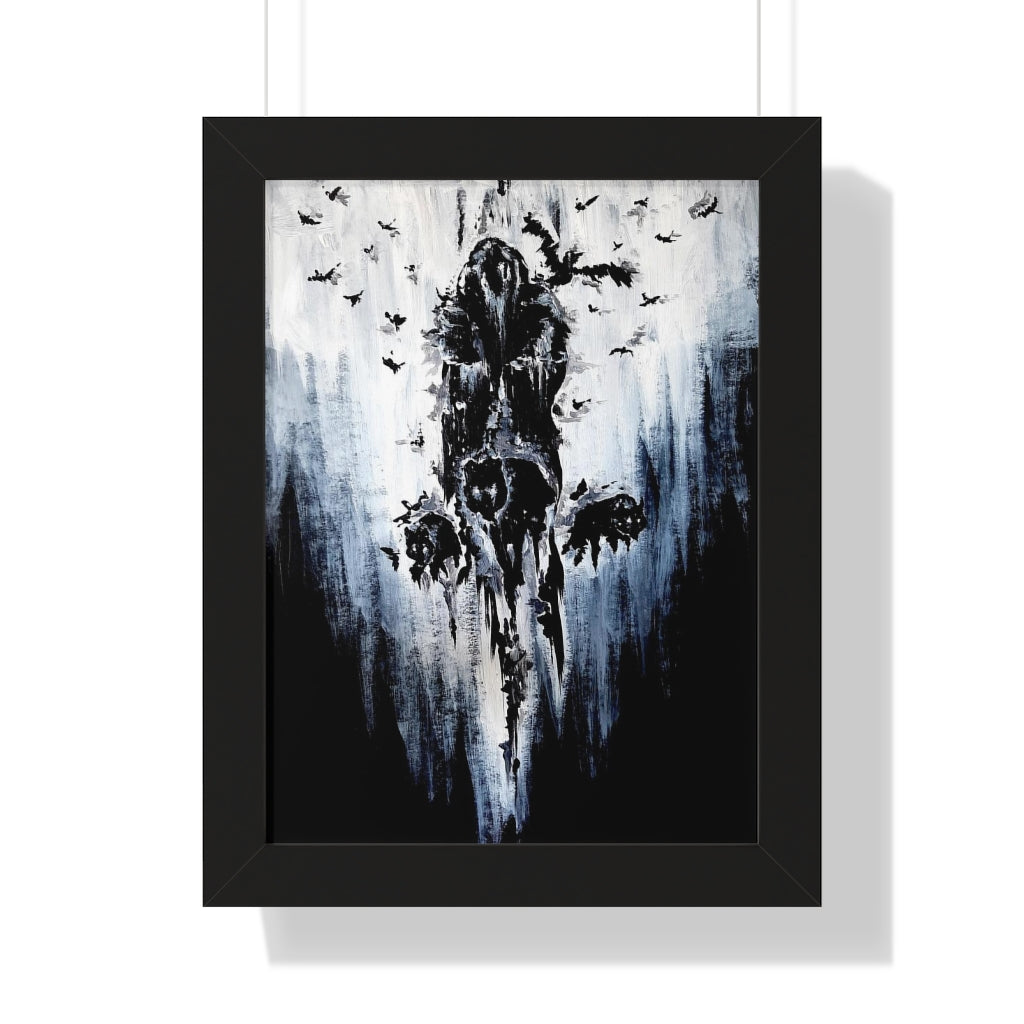 Framed Vertical Poster - Valhalla is calling you. Viking wall art, Odin Norse mythology.