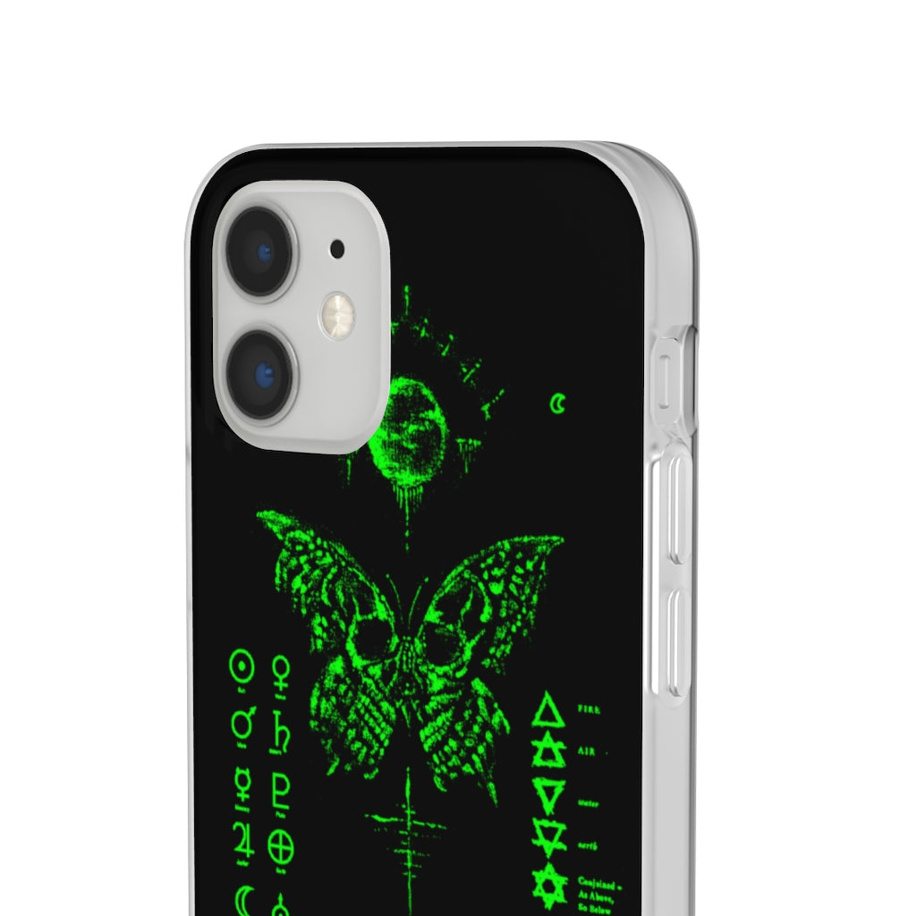 Flexi Cases - The deathly butterfly. mobile phone case, iPhone case, Samsung case, mobile accessory.