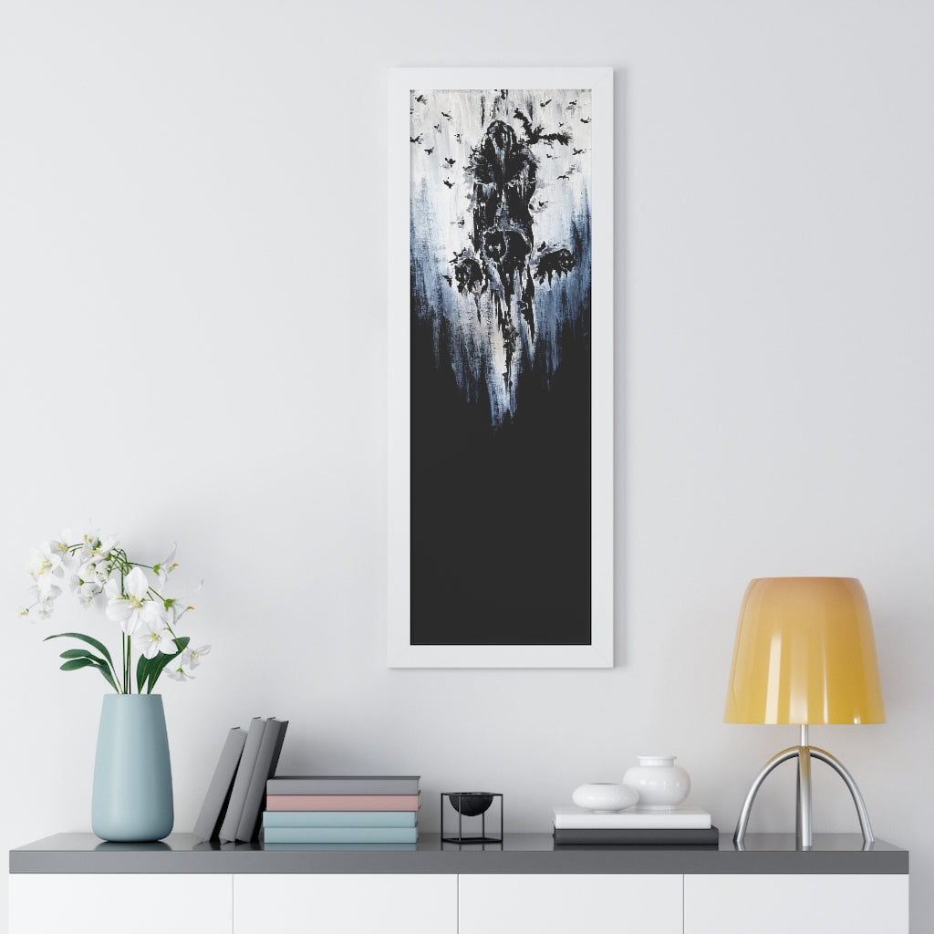 Framed Vertical Poster - Valhalla is calling you. Viking wall art, Odin Norse mythology.
