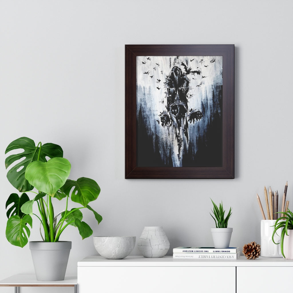 Framed Vertical Poster - Valhalla is calling you. Viking wall art, Odin Norse mythology.
