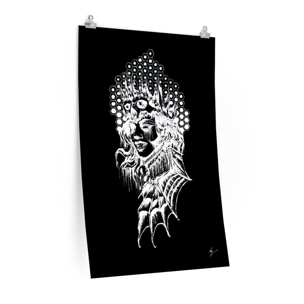 Copy of Lilith the supreme empress of Hell - Premium Matte vertical posters. Art Print, Wall Art, Gothic Home Decor.