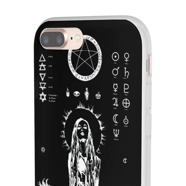 Flexi Cases - Her divine power. Black version. mobile phone case, iPhone case, Samsung case, mobile accessory.