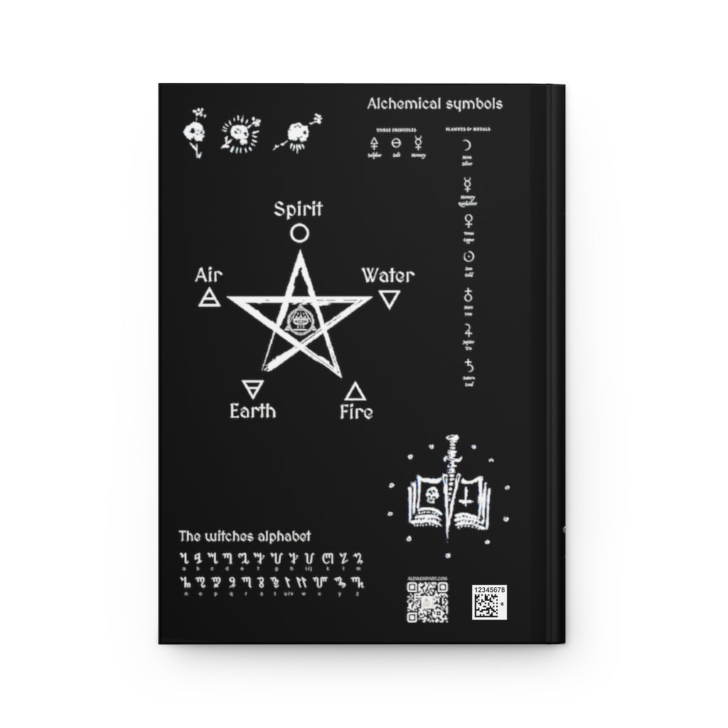 Book of shadows - Hardcover Journal Matte. Diana the Raven witch